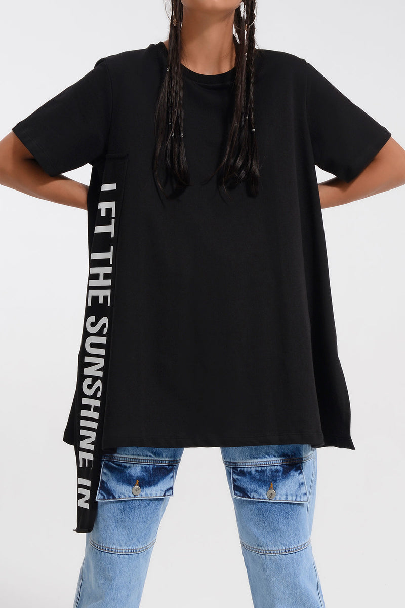 SİYAH T-SHIRT 8064