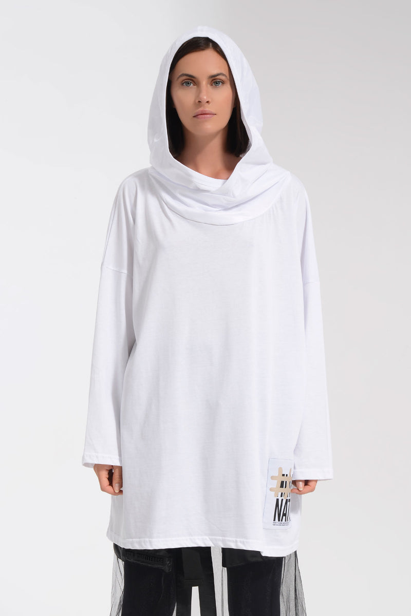 BEYAZ UZUN T-SHIRT 8106