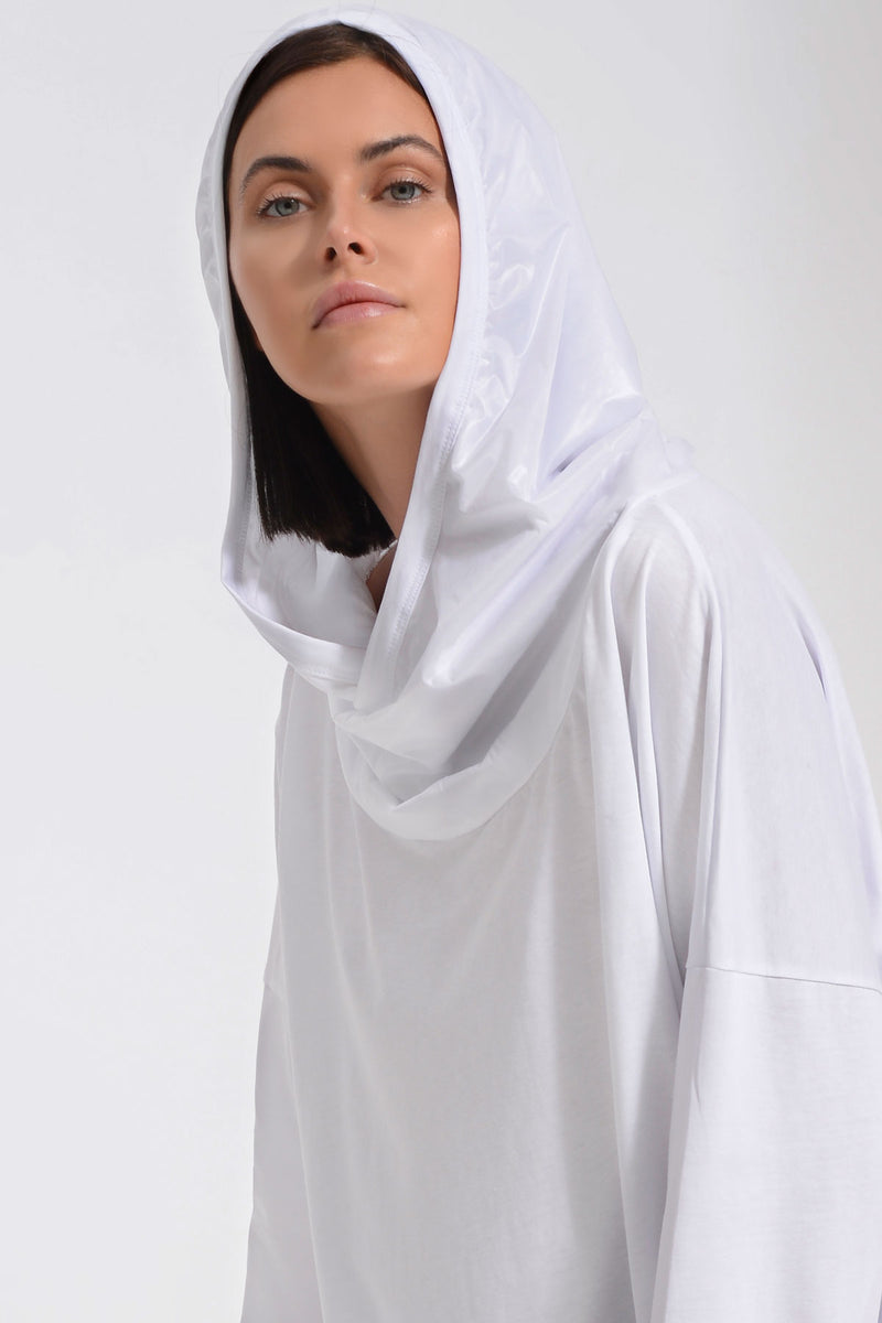 BEYAZ UZUN T-SHIRT 8106