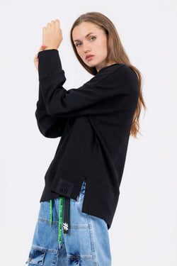 SİYAH SWEATSHIRT 8195
