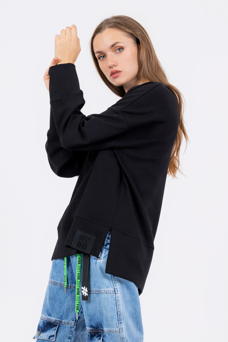 SİYAH SWEATSHIRT 8195