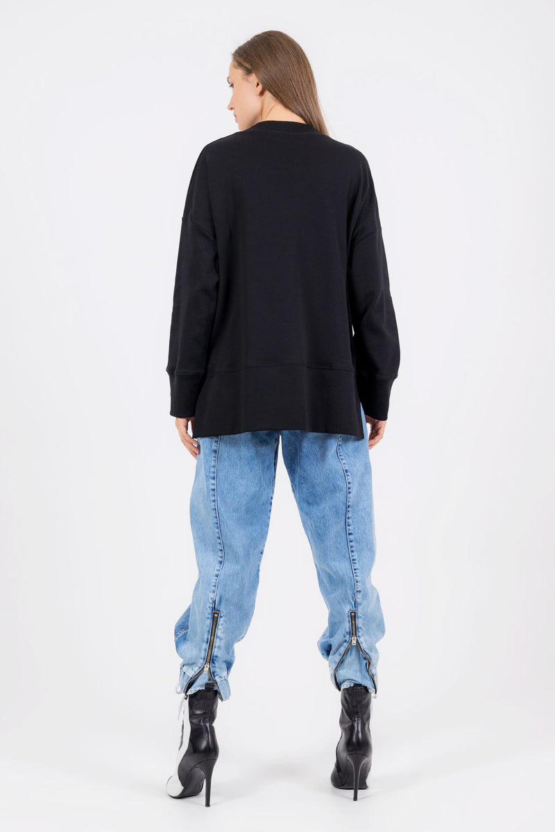 SİYAH SWEATSHIRT 8195