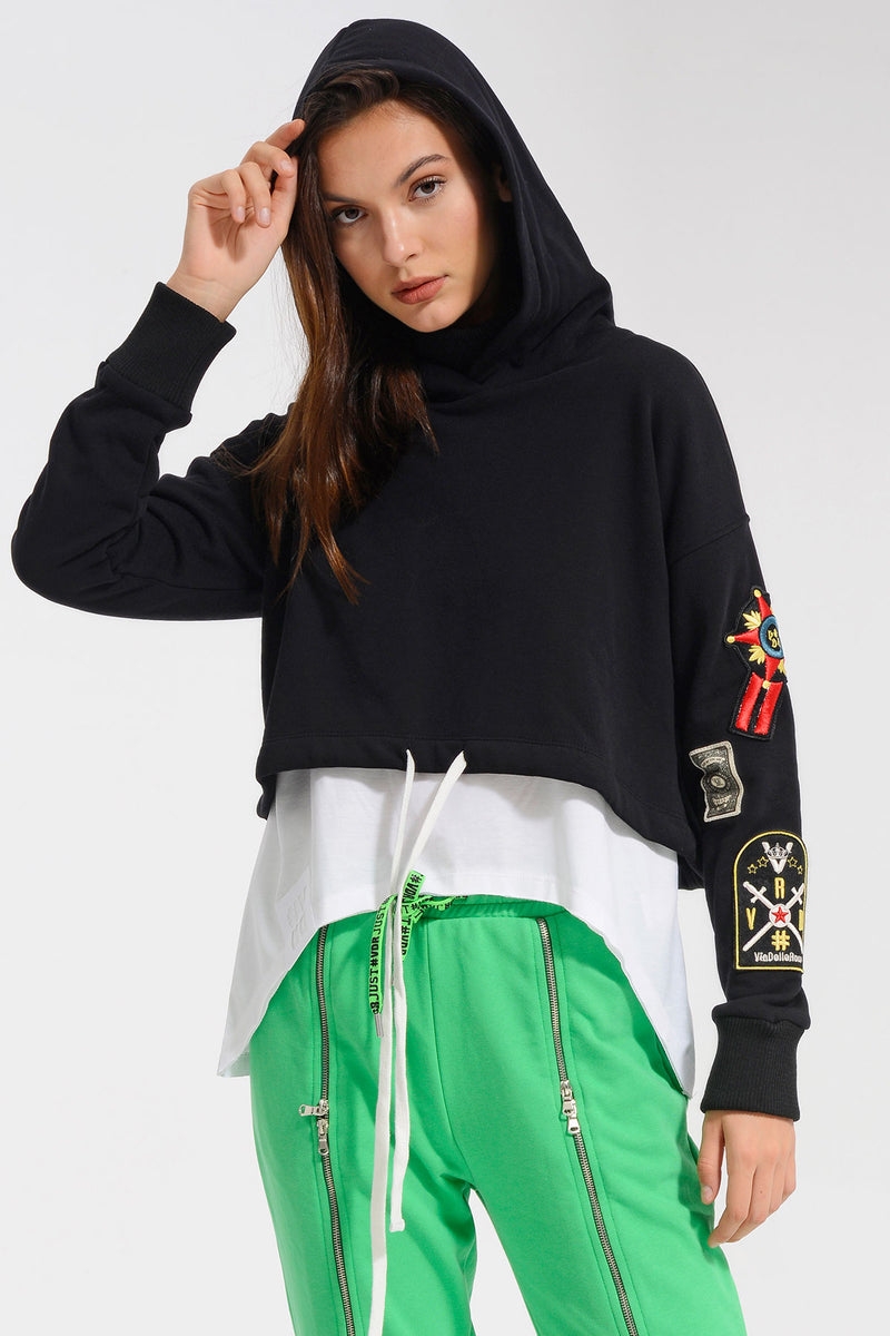 SİYAH SWEATSHIRT 8215