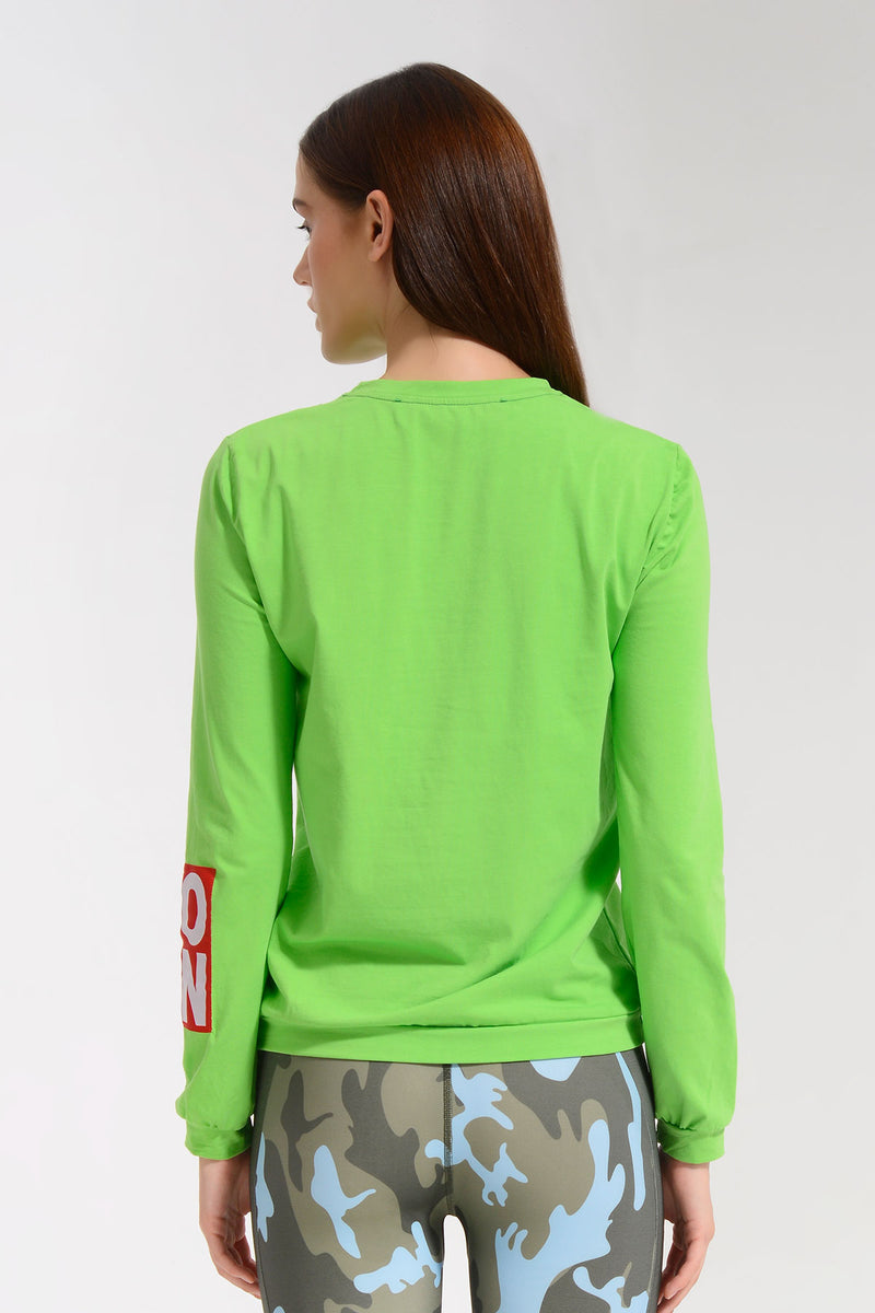 YEŞİL UZUN T-SHIRT 8272