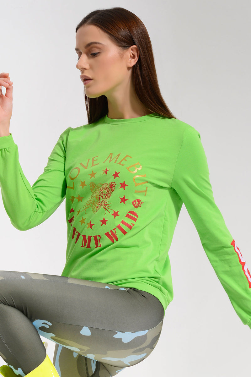 YEŞİL UZUN T-SHIRT 8272