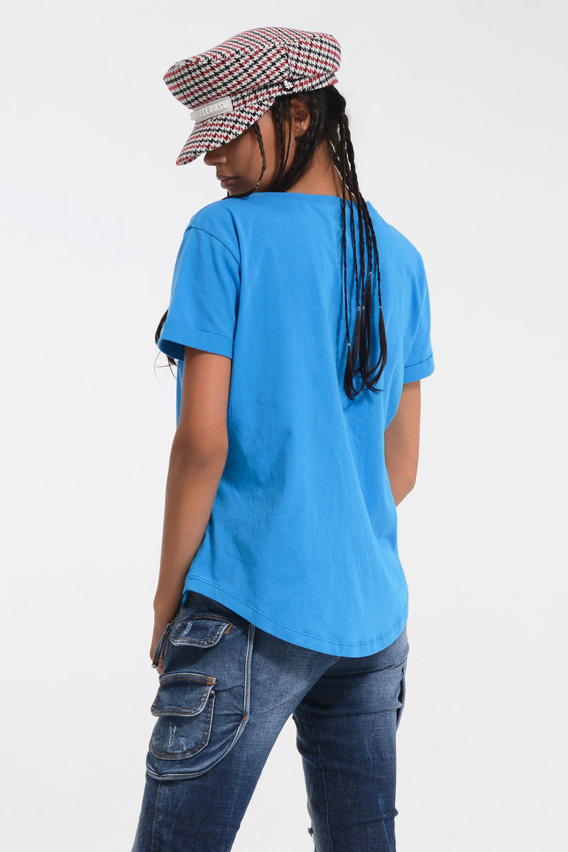 MAVİ T-SHIRT 8283