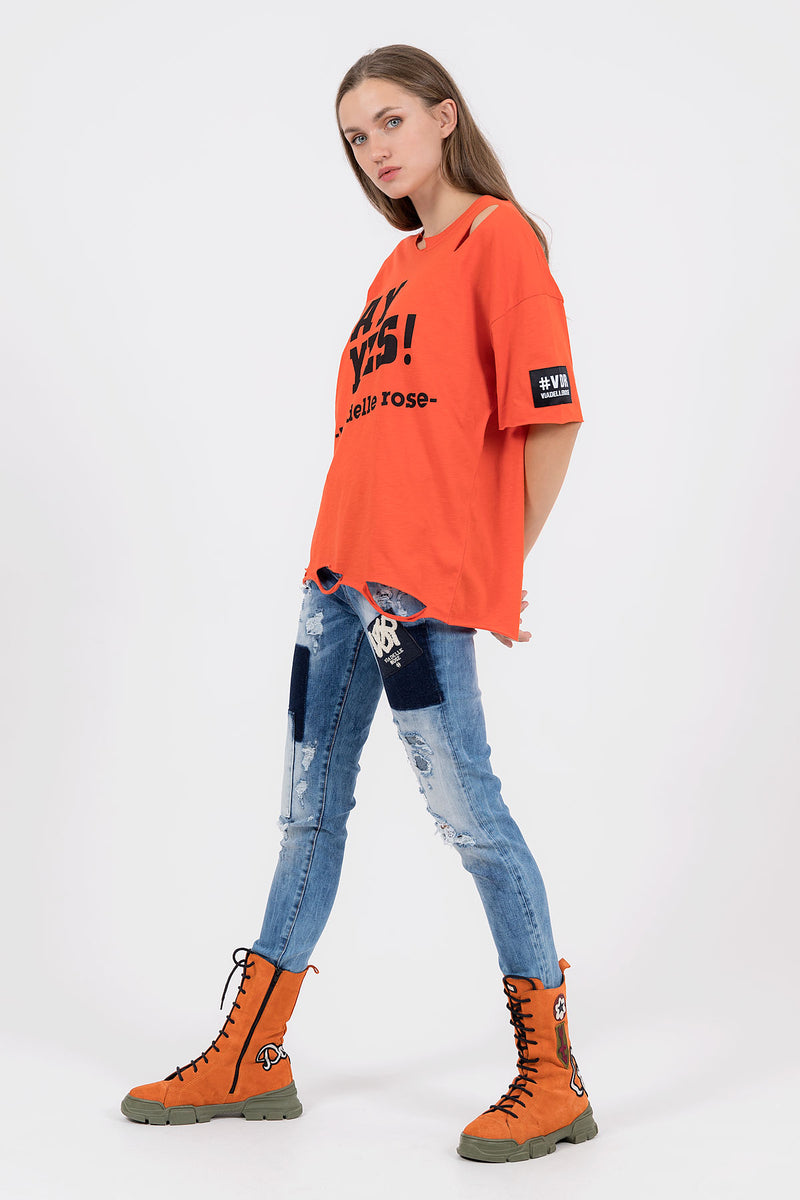 TURUNCU T-SHIRT 8448