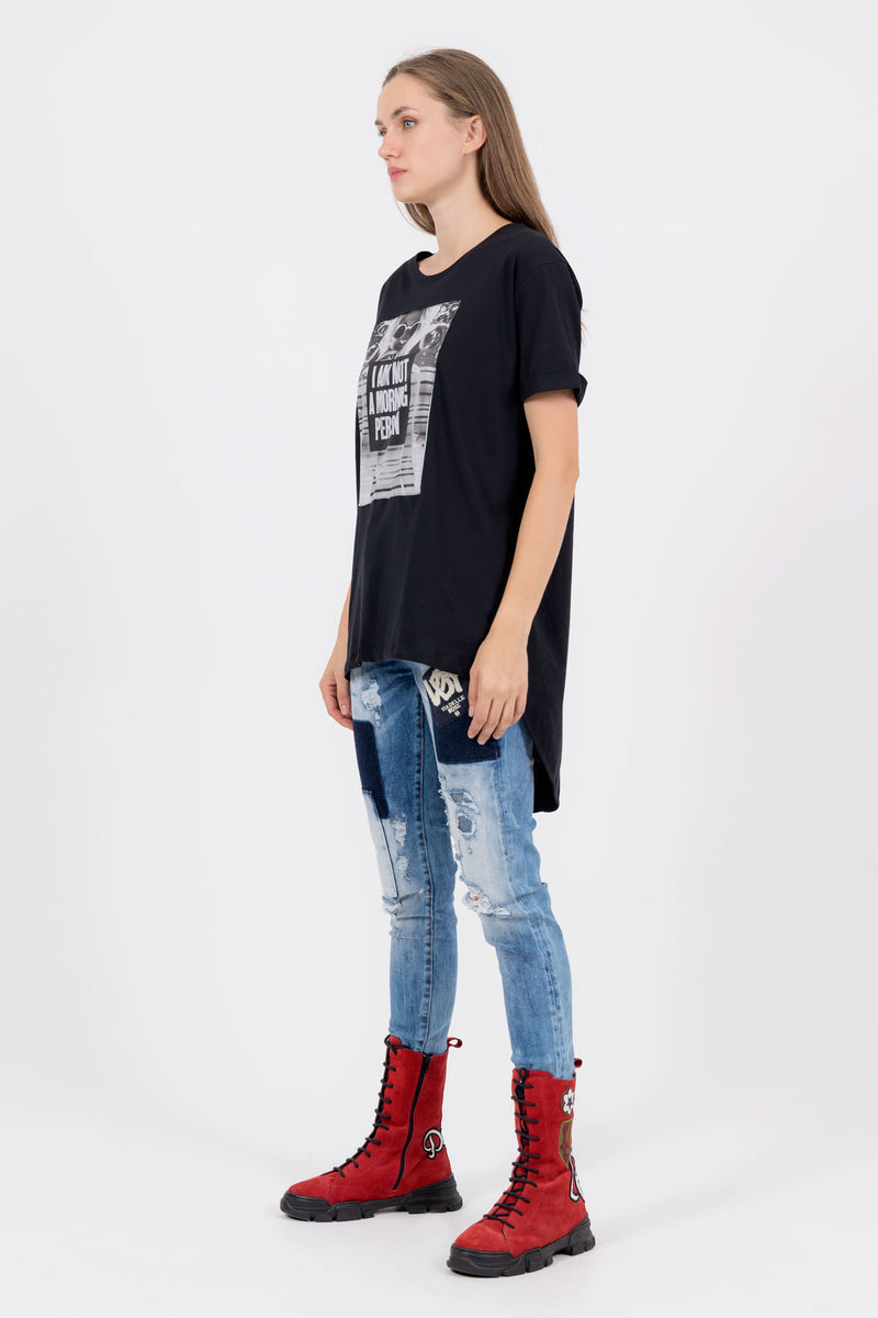 SİYAH T-SHIRT 8449