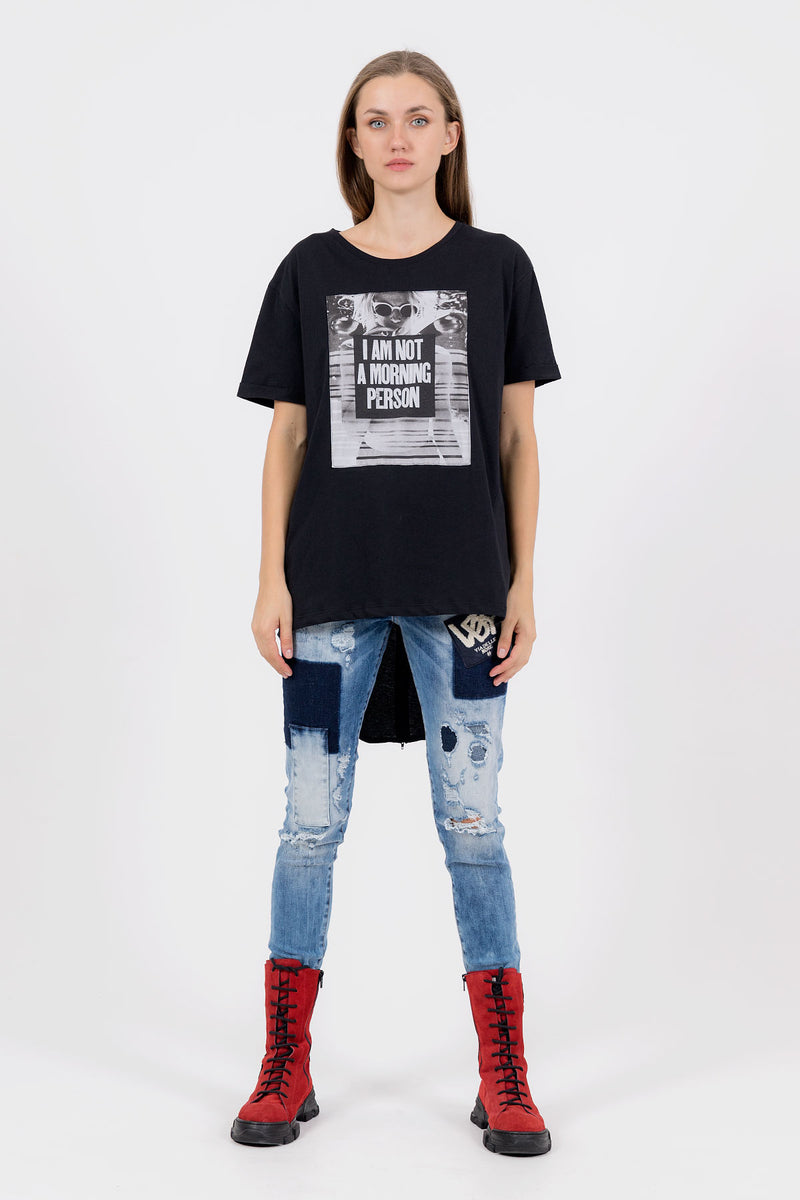 SİYAH T-SHIRT 8449