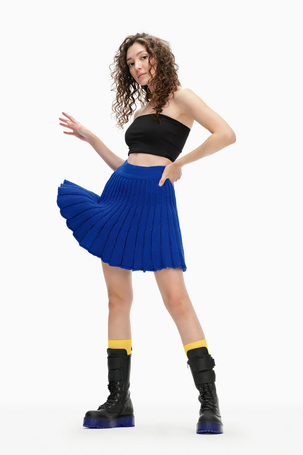 SAKS MAVİSİ ETEK 10013