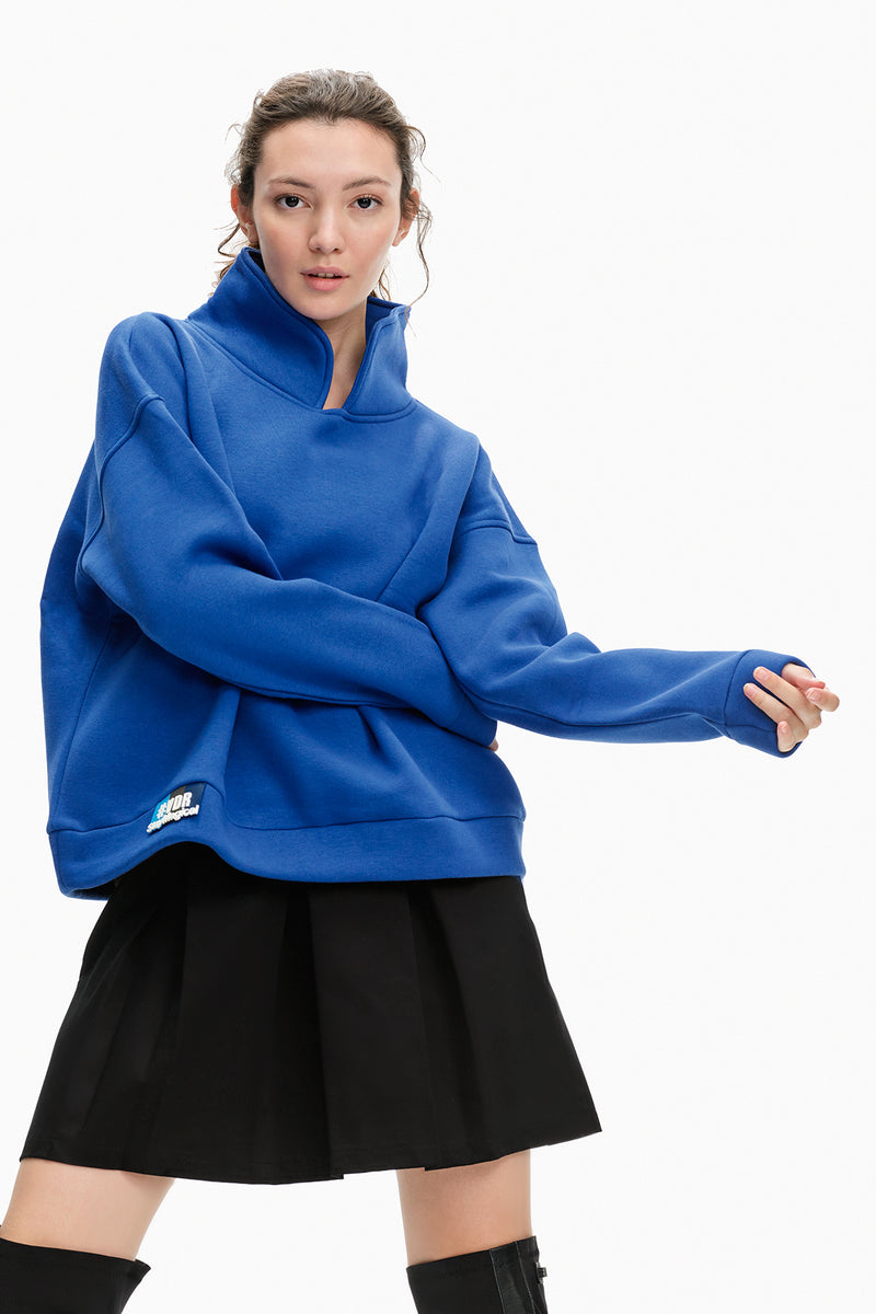 SAKS MAVİSİ SWEATSHIRT 10093