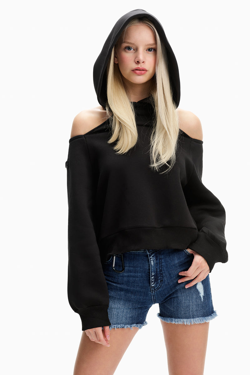 SİYAH SWEATSHIRT 10110