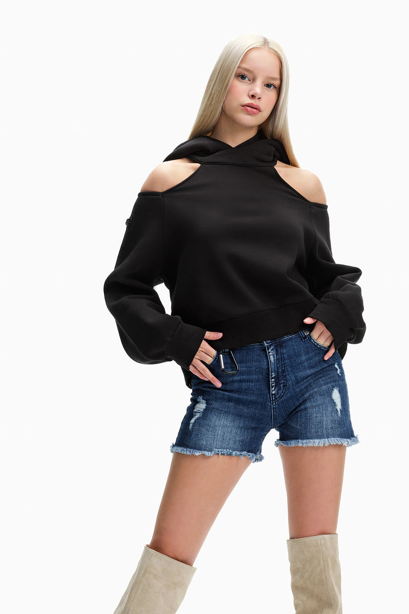SİYAH SWEATSHIRT 10110
