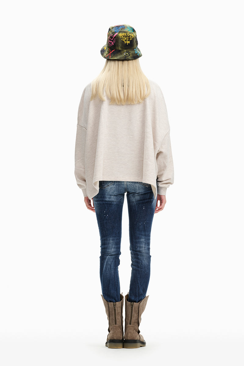 BEJ MELANJ SWEATSHIRT 10231