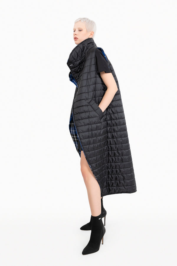 SAKS MAVİSİ SİYAH YELEK 10268