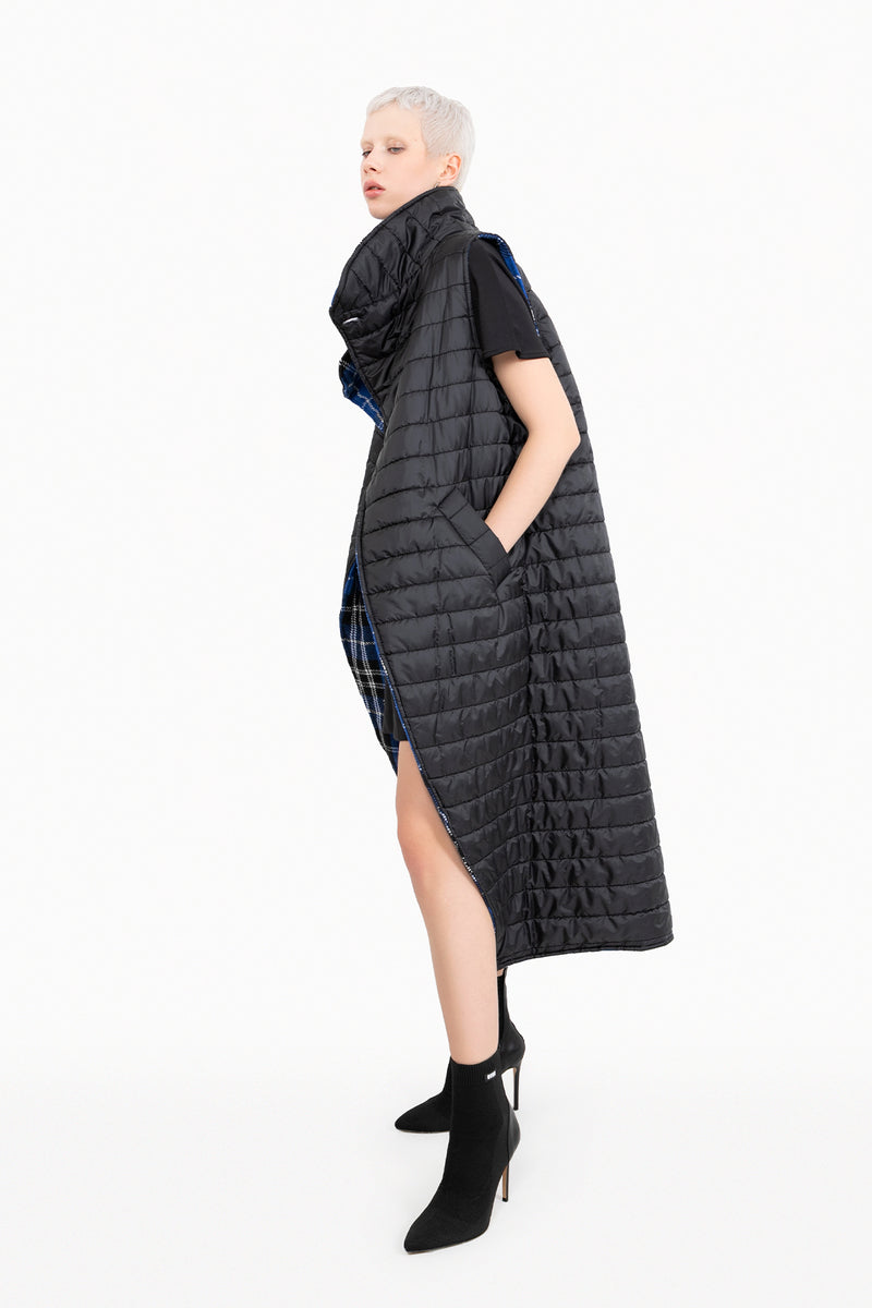 SAKS MAVİSİ SİYAH YELEK 10268