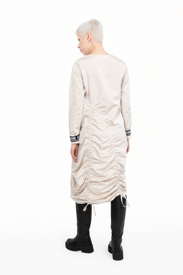 BEJ ELBİSE 10524