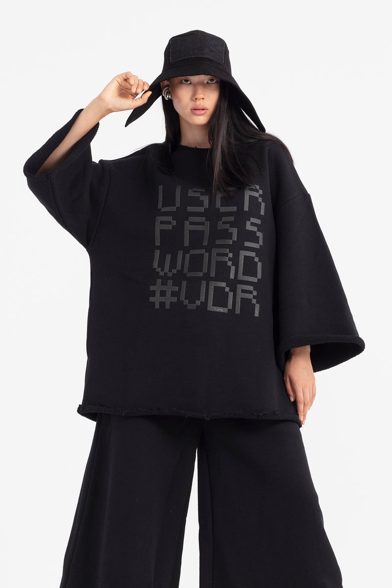 SİYAH SWEATSHIRT 12162