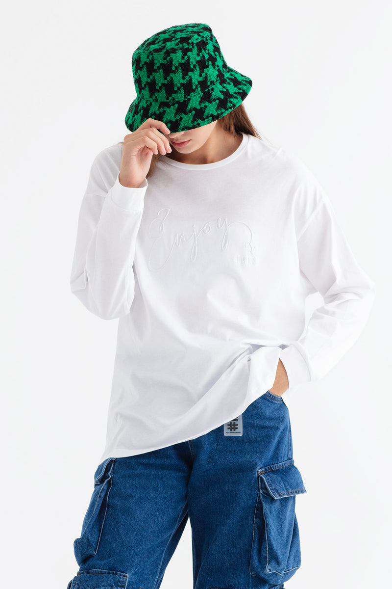 BEYAZ UZUN T-SHIRT 12355