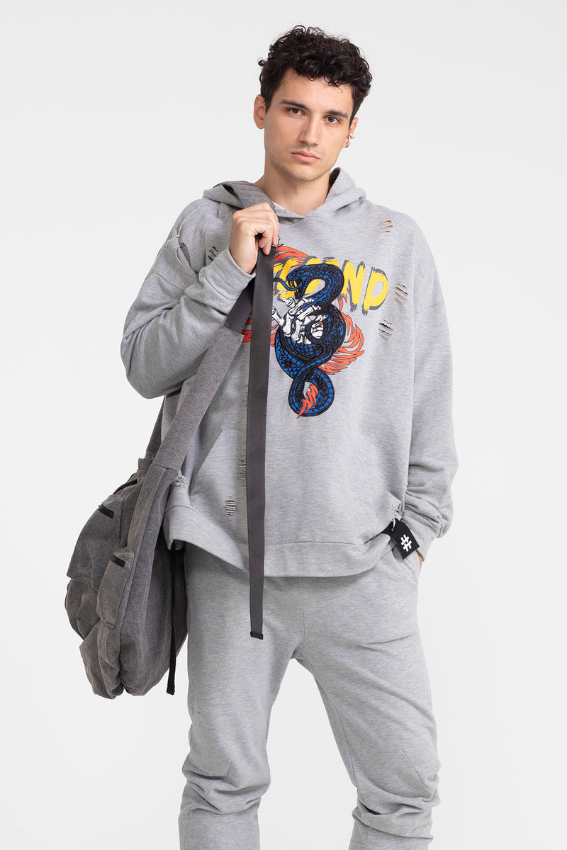 ERKEK GRİ MELANJ SWEATSHIRT 1000