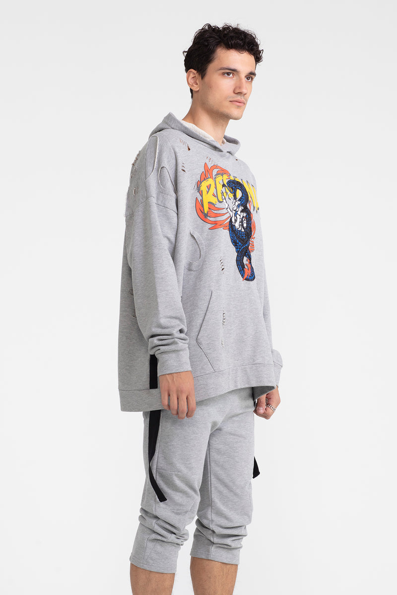 ERKEK GRİ MELANJ SWEATSHIRT 1000