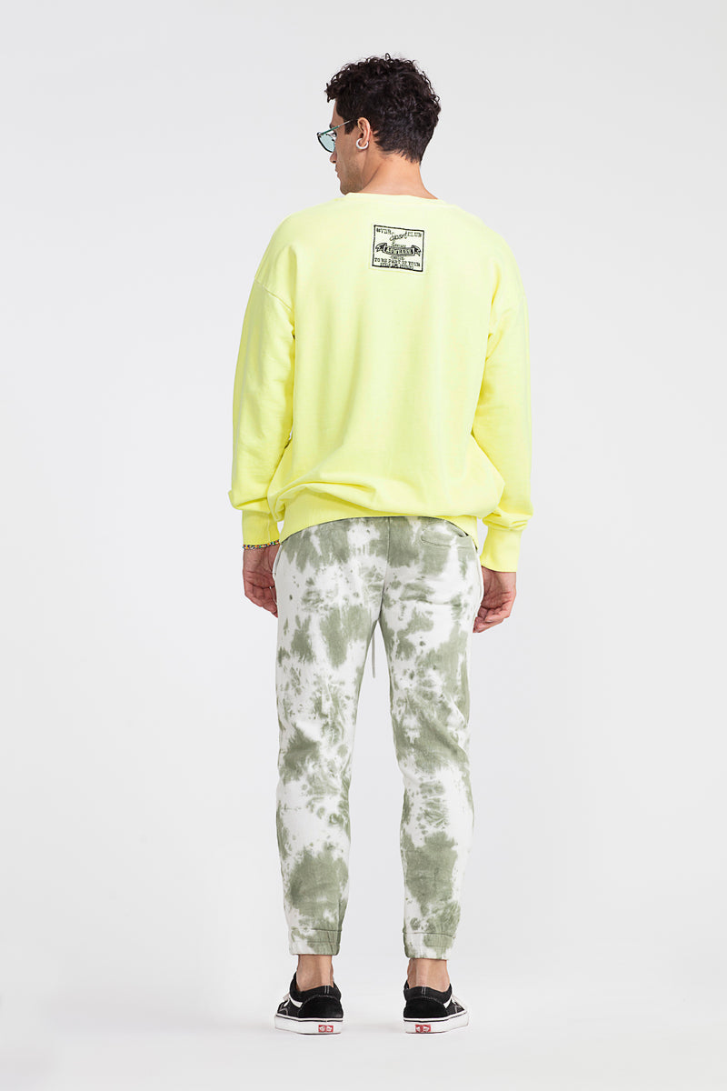 ERKEK SARI NEON SWEATSHIRT 1005