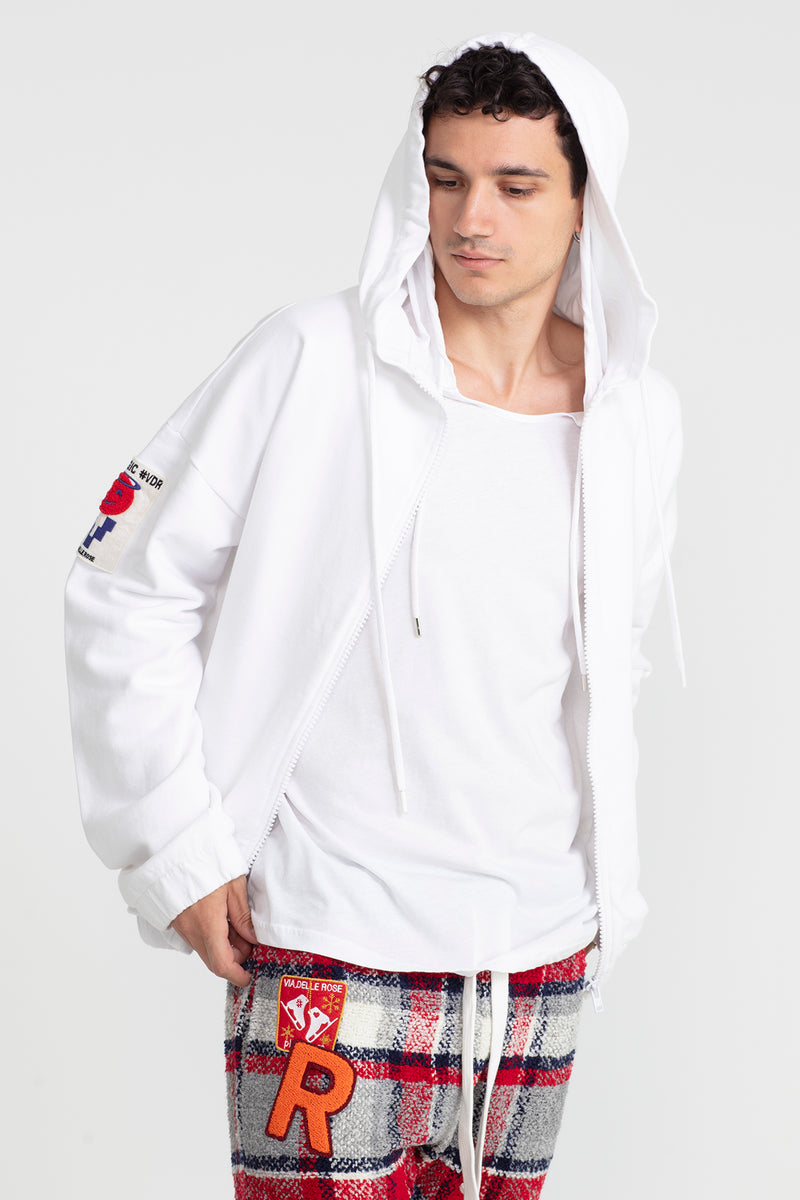 ERKEK BEYAZ SWEATSHIRT 1006
