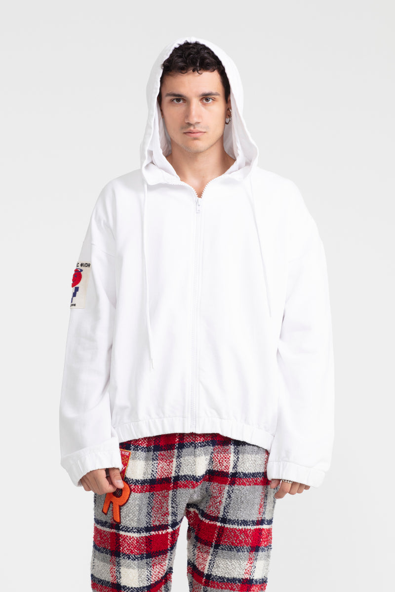 ERKEK BEYAZ SWEATSHIRT 1006