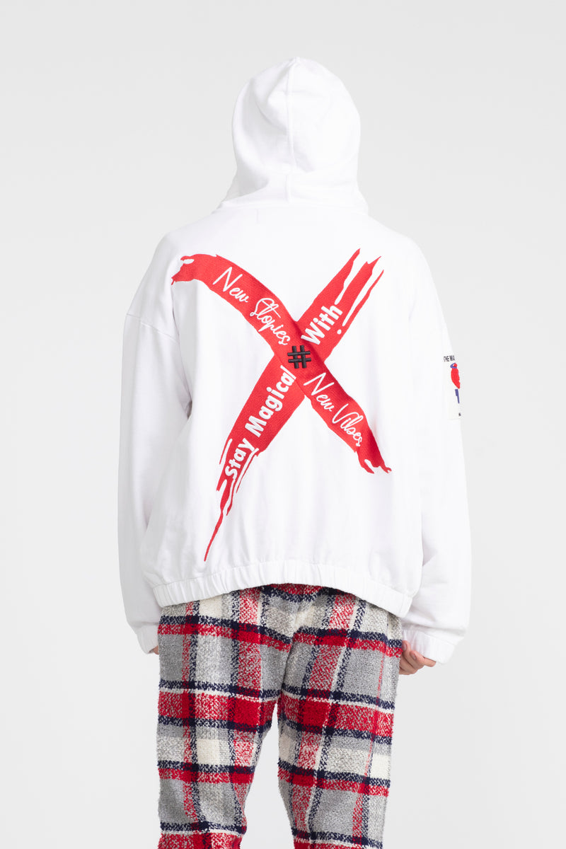 ERKEK BEYAZ SWEATSHIRT 1006