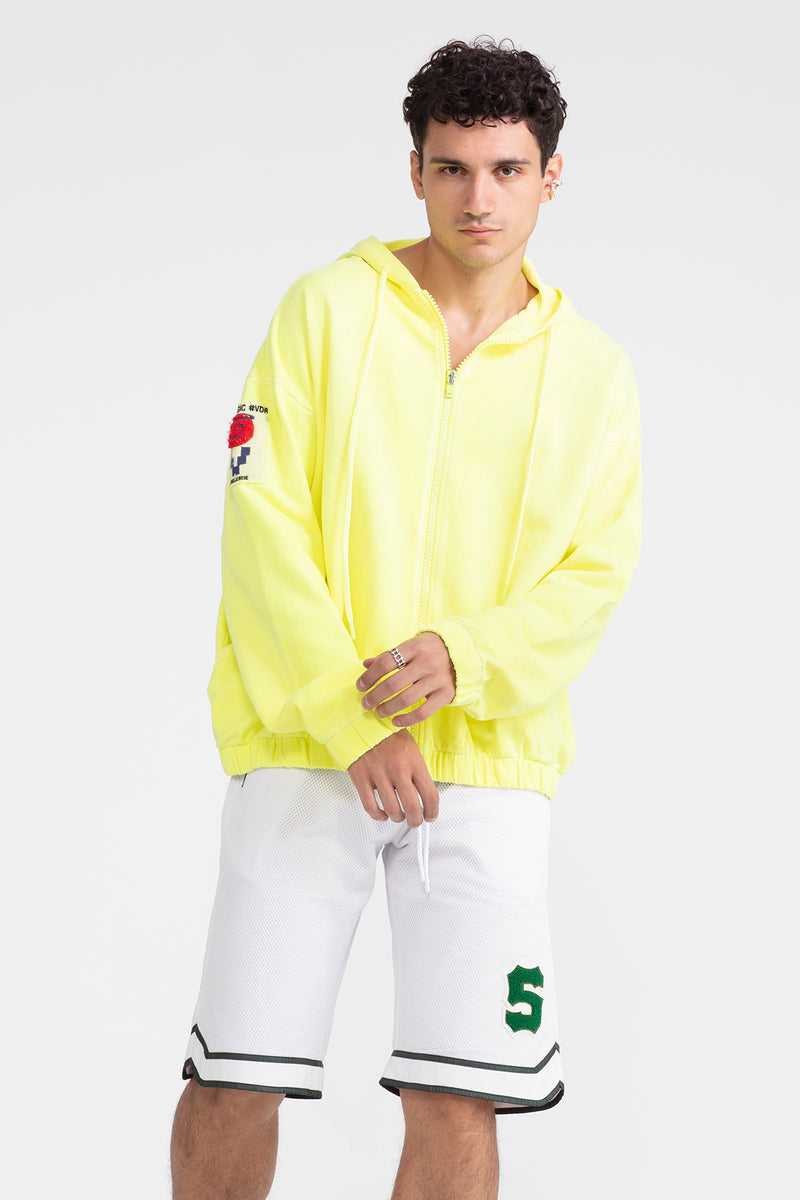 ERKEK SARI NEON SWEATSHIRT 1006