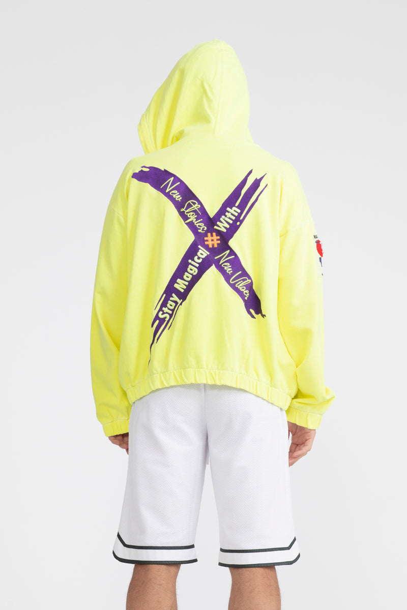 ERKEK SARI NEON SWEATSHIRT 1006