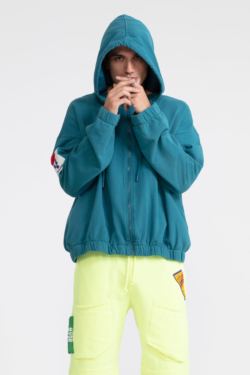 ERKEK KOYU YEŞİL SWEATSHIRT 1006
