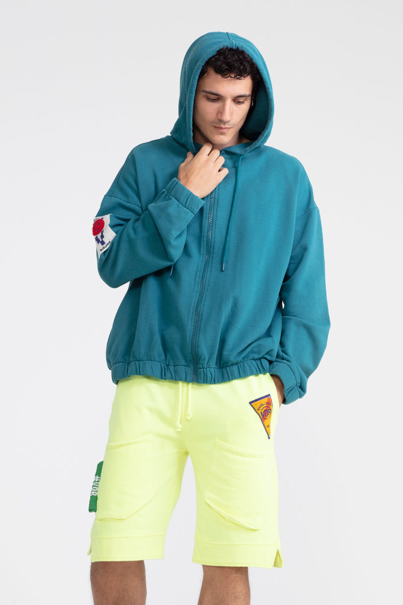 ERKEK KOYU YEŞİL SWEATSHIRT 1006