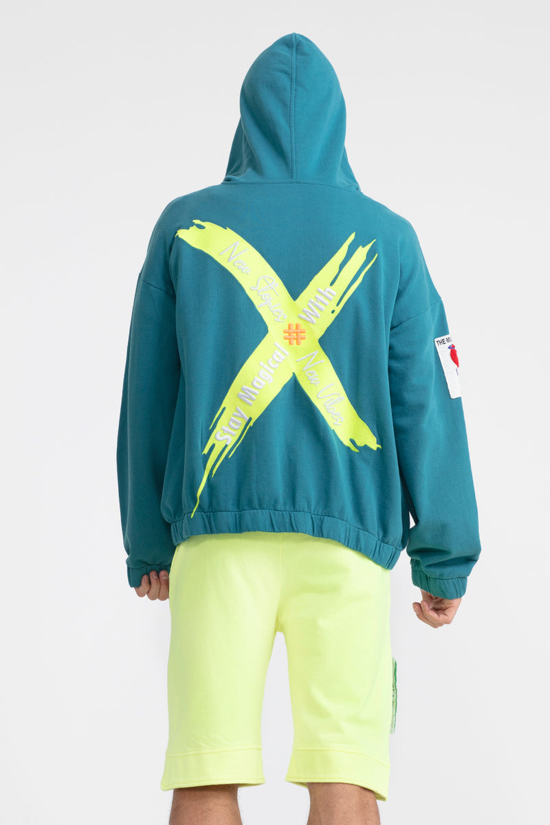 ERKEK KOYU YEŞİL SWEATSHIRT 1006