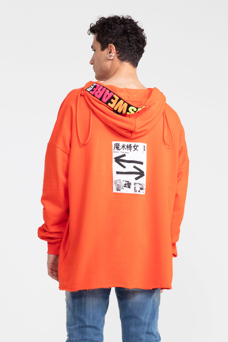ERKEK TURUNCU SWEATSHIRT 1007