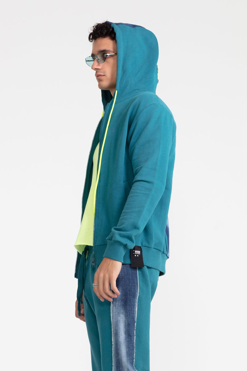 ERKEK KOYU YEŞİL SWEATSHIRT 1009