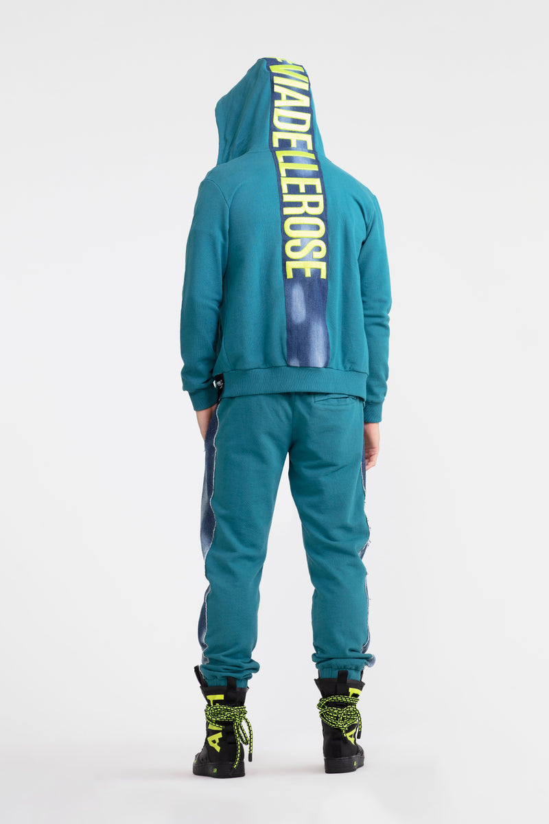 ERKEK KOYU YEŞİL SWEATSHIRT 1009