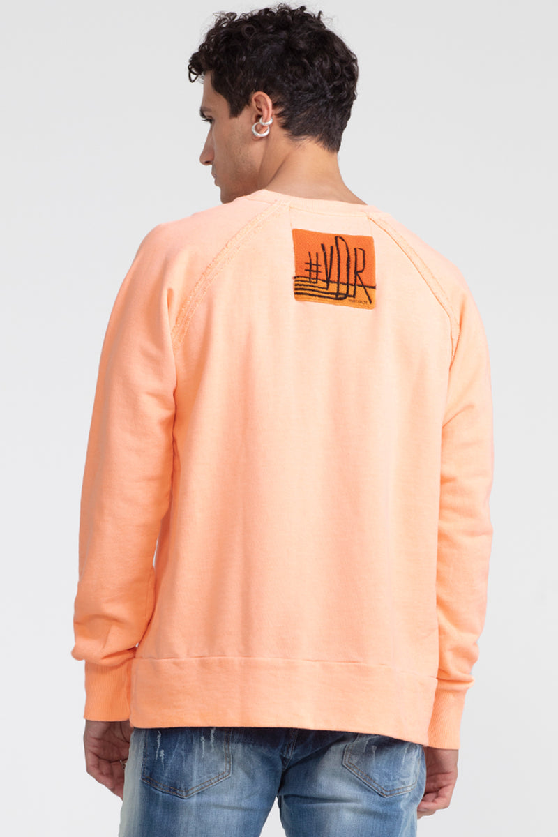ERKEK TURUNCU NEON SWEATSHIRT 1017