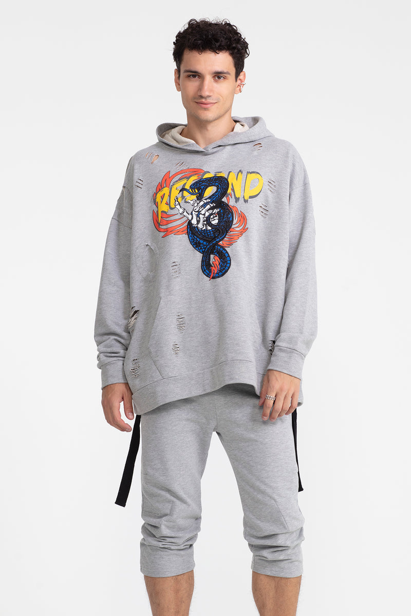 ERKEK GRİ MELANJ PANTOLON 1043