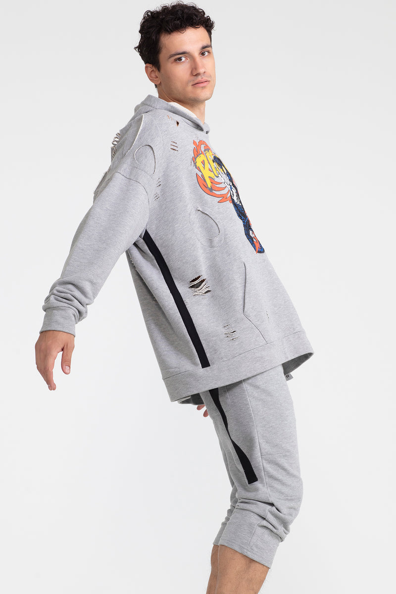 ERKEK GRİ MELANJ PANTOLON 1043
