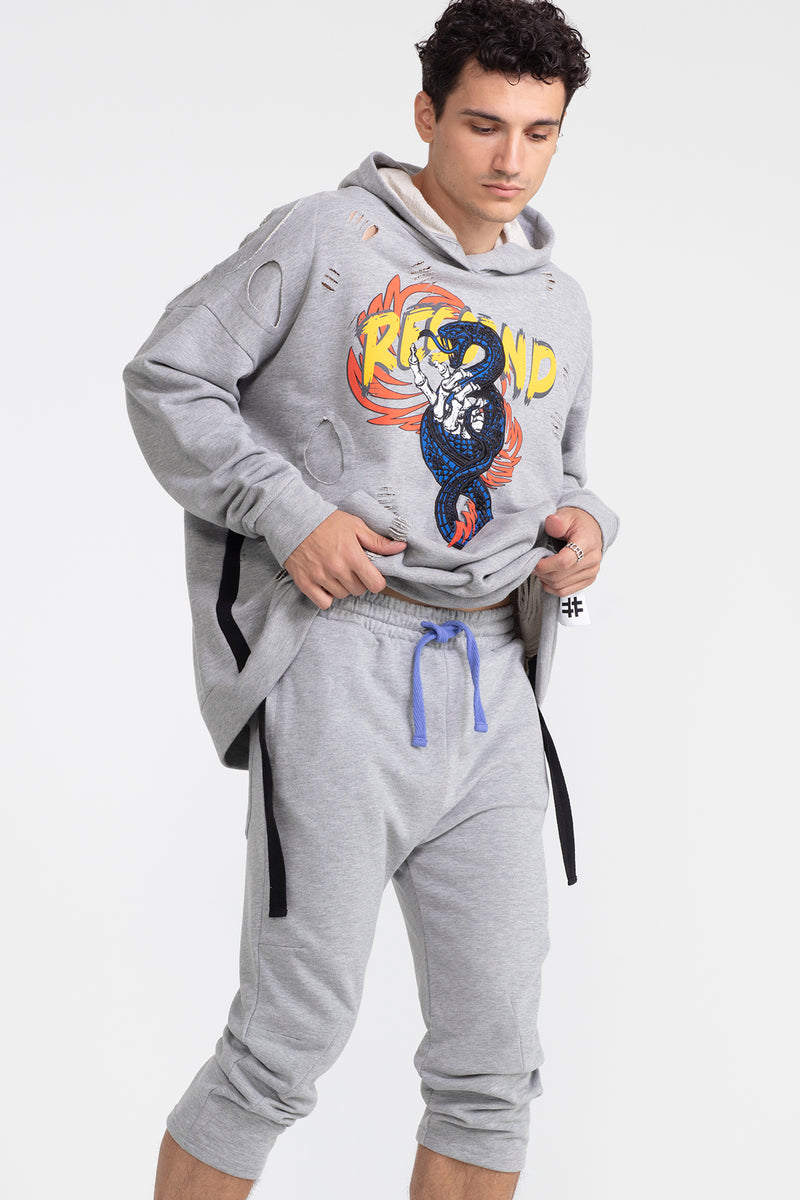ERKEK GRİ MELANJ PANTOLON 1043