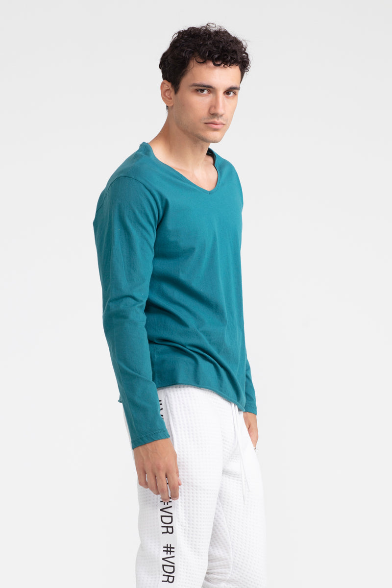 ERKEK KOYU YEŞİL UZUN T-SHIRT 1048