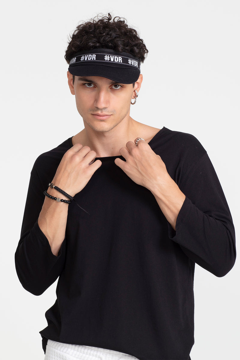ERKEK SİYAH T-SHIRT 1054