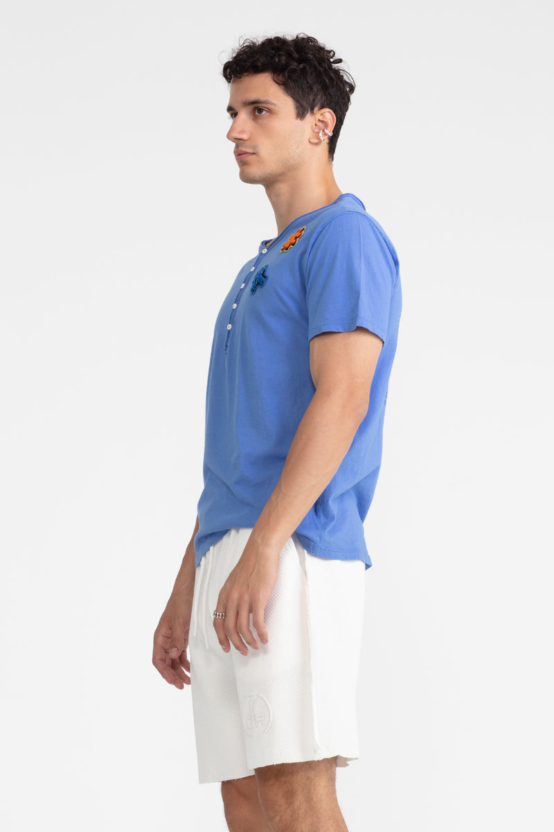 ERKEK SAKS MAVİSİ T-SHIRT 1057