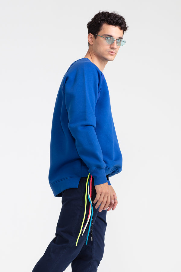 ERKEK SAKS MAVİSİ SWEATSHIRT 1100