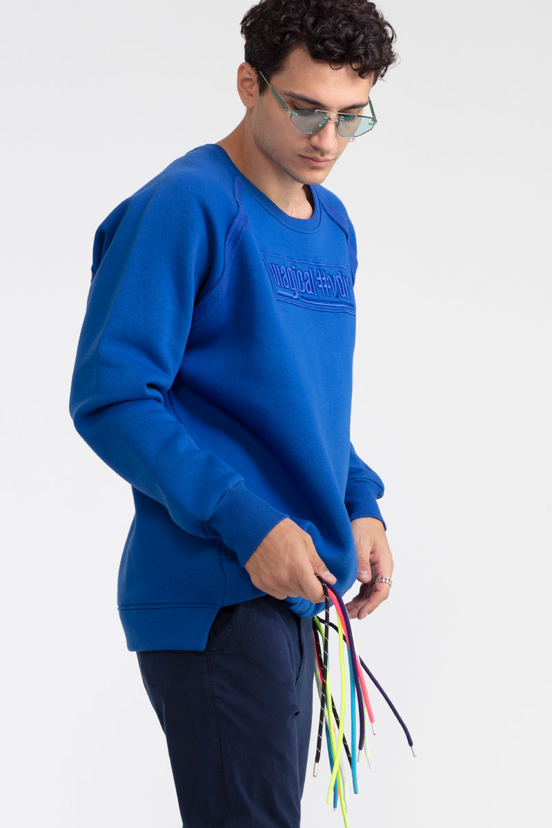ERKEK SAKS MAVİSİ SWEATSHIRT 1100