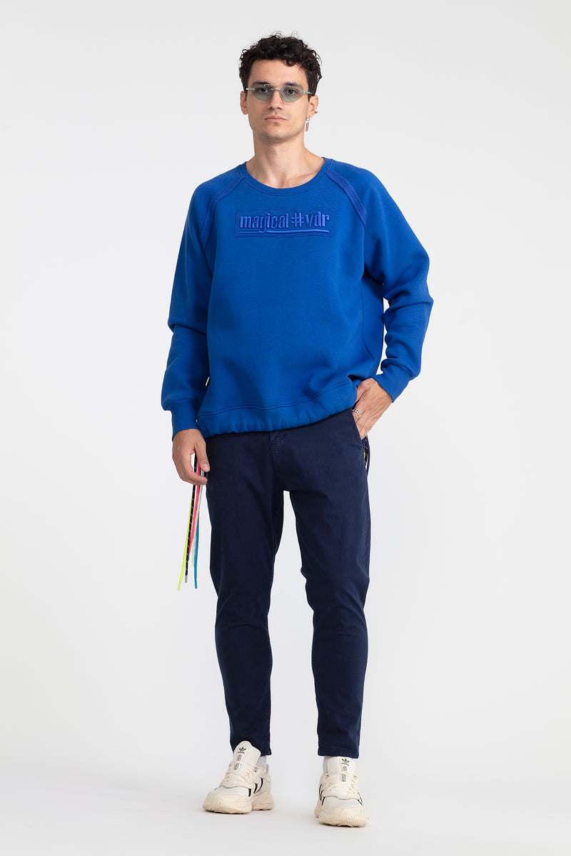 ERKEK SAKS MAVİSİ SWEATSHIRT 1100