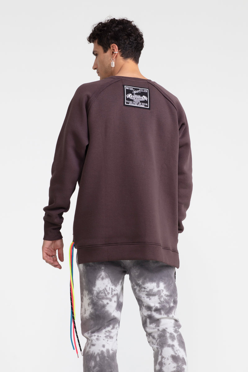ERKEK KAHVERENGİ SWEATSHIRT 1100