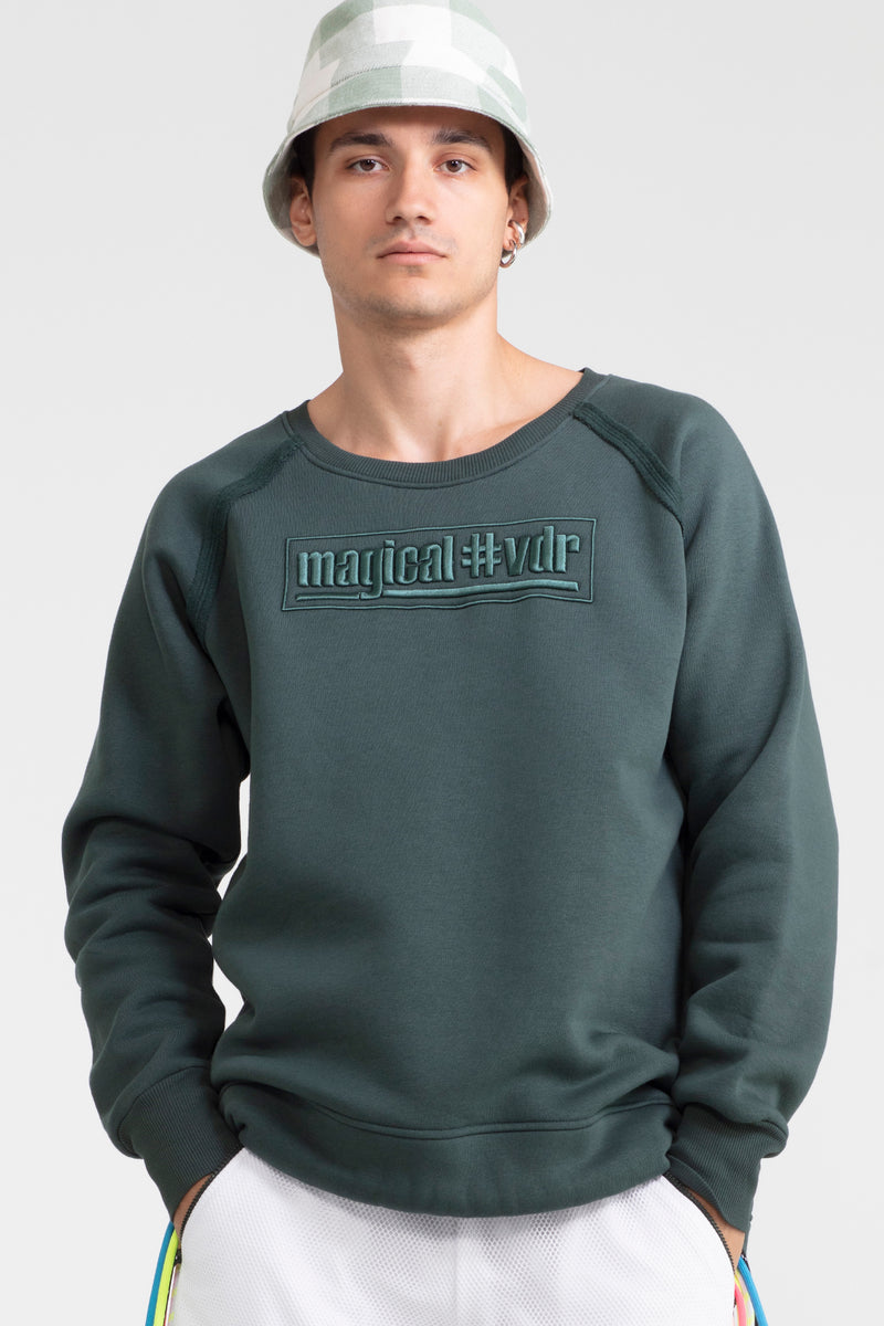 ERKEK KOYU YEŞİL SWEATSHIRT 1100