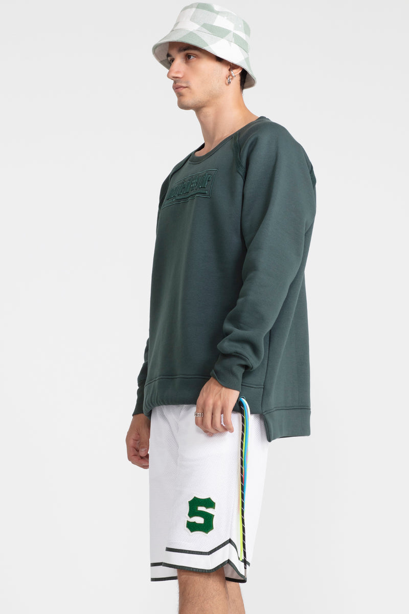 ERKEK KOYU YEŞİL SWEATSHIRT 1100
